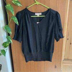 Black Cap Sleeve /Puff Sleeve Philosophy Top